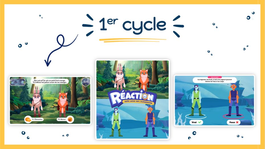 Jeux éducatifs en ligne pour bouger à l’école – 1er cycle