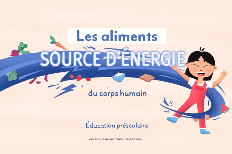 Les aliments : source d’énergie du corps humain