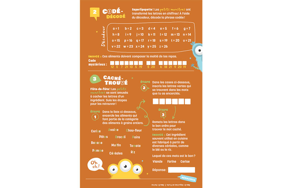 Ressources éducatives sur le Guide alimentaire canadien – 1er cycle